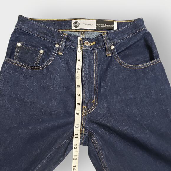 Levi's Silvertab '94 Baggy Jeans Dark Blue Wash Contrast Classic 90s Sz 28 - Picture 10 of 13